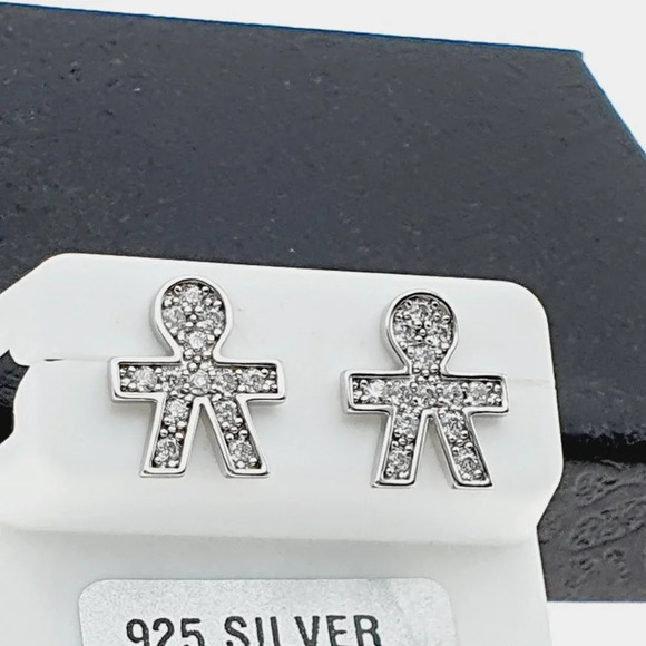 925 sterling silver luxury CZ earrings for women/girls, Best forRJUS2149 - Picture 7 of 10